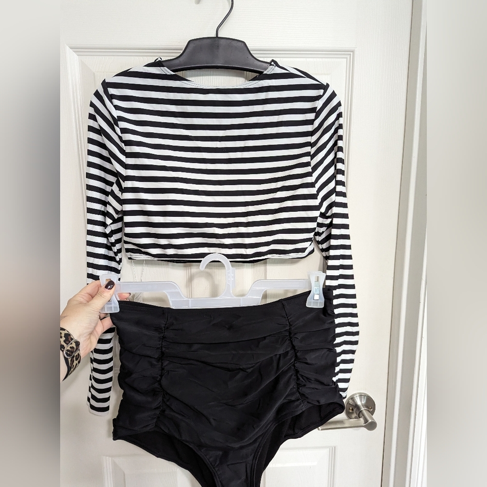 Tankini, long sleeve